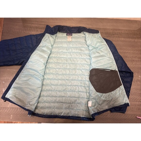 Patagonia Mens Size XL Micro Nano Puff Jacket Coat Full Zip Blue Insulated - Picture 8 of 8